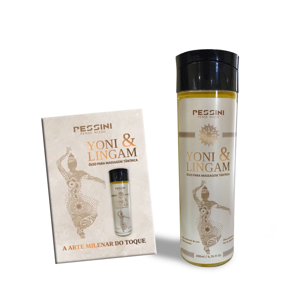 Yoni And Lingam Óleo De Massagem Tântrica 200ml Pessini Eva 0664