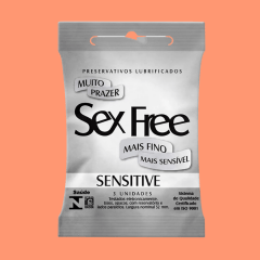 Camisinha Sex Free Sensitive 3 Unidades 